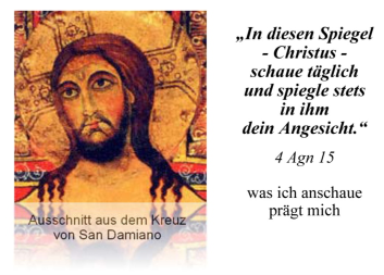 Ausschnitt aus dem Kreuz von San Damiano