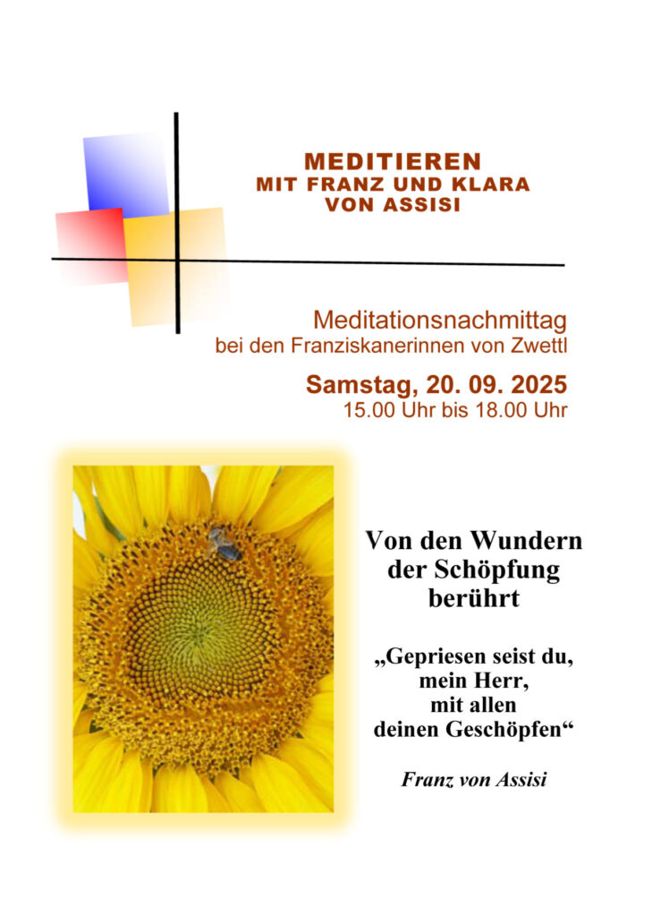 Meditationsnachmittag um 15 bis 18 Uhr am 20.09.2025